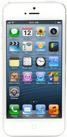 Смартфон Apple iPhone 5 32Gb White & Silver - Салехард
